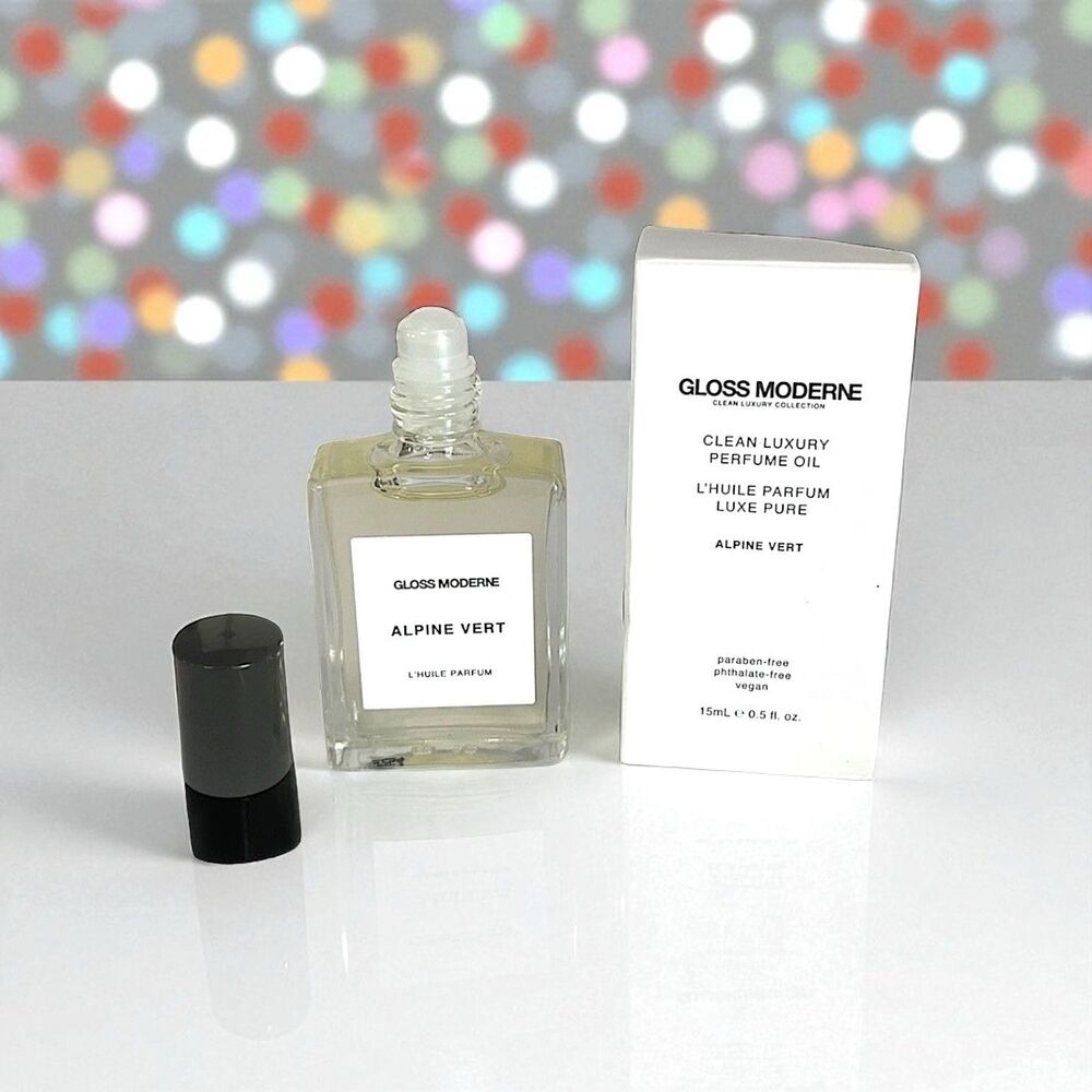 GLOSS MODERNE Clean Luxury Perfume Oil in Alpine Vert 0.5 oz Brand New in Box